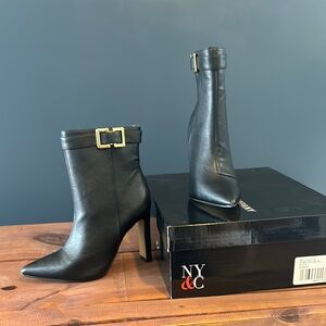 New York & Company Women's Black Ankle Boots